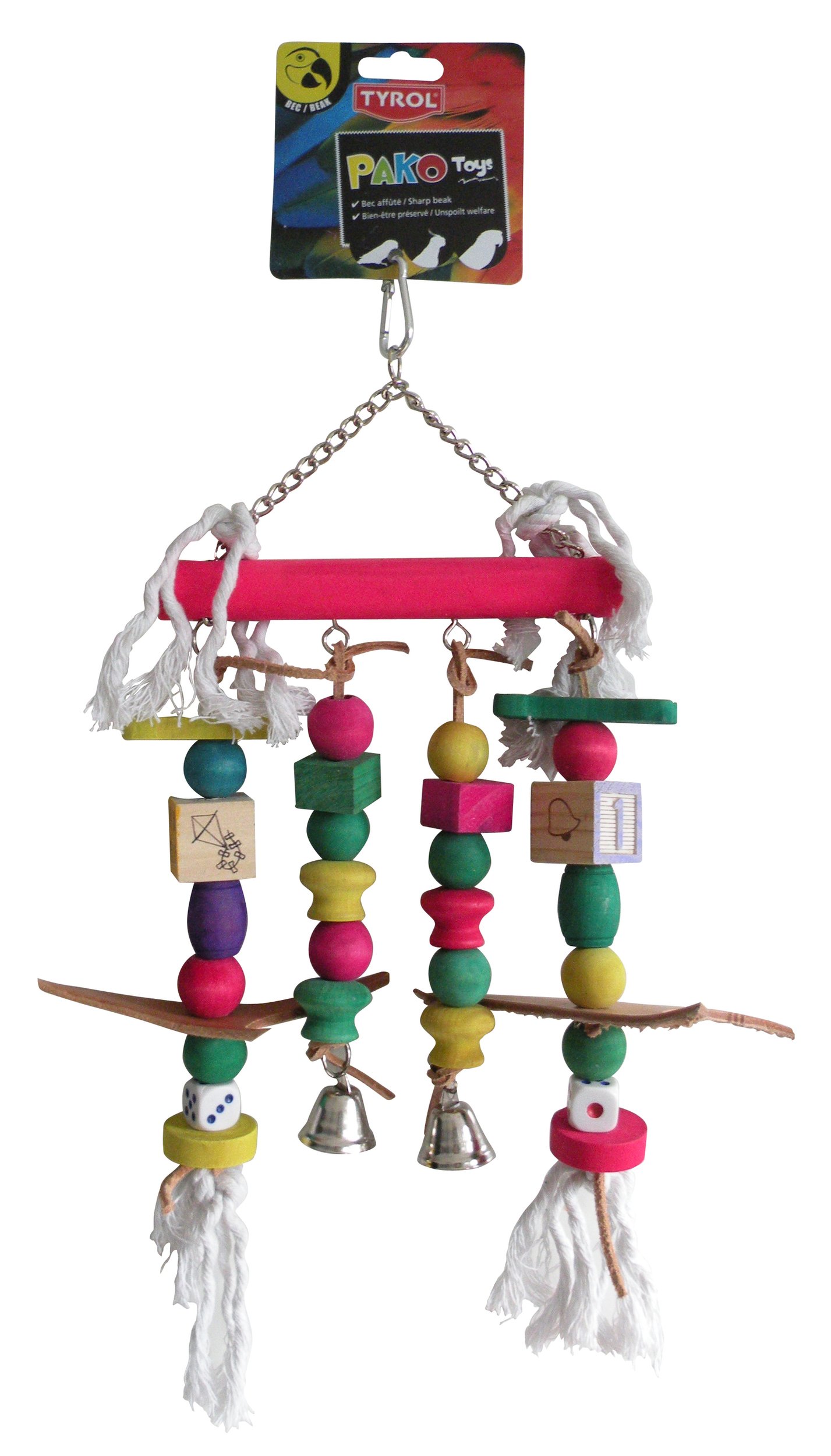 Tyrol Abc Pako Toy for Parrots/Parakeets with Sharpened Spout 22 cm