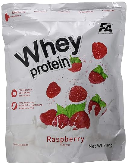 FITNESS AUTHORITY Whey Protein Raspberry, 908 g: Amazon.de ...