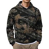 Herberton Men's Camo Hoodie Forest Print Midweight Hooded Pullover | Camo Graphic, Loose Fit, Soft, Pocket, Midweight, Modern, Outdoor, Street, Stylish, Strechy, Wrinkle Free
