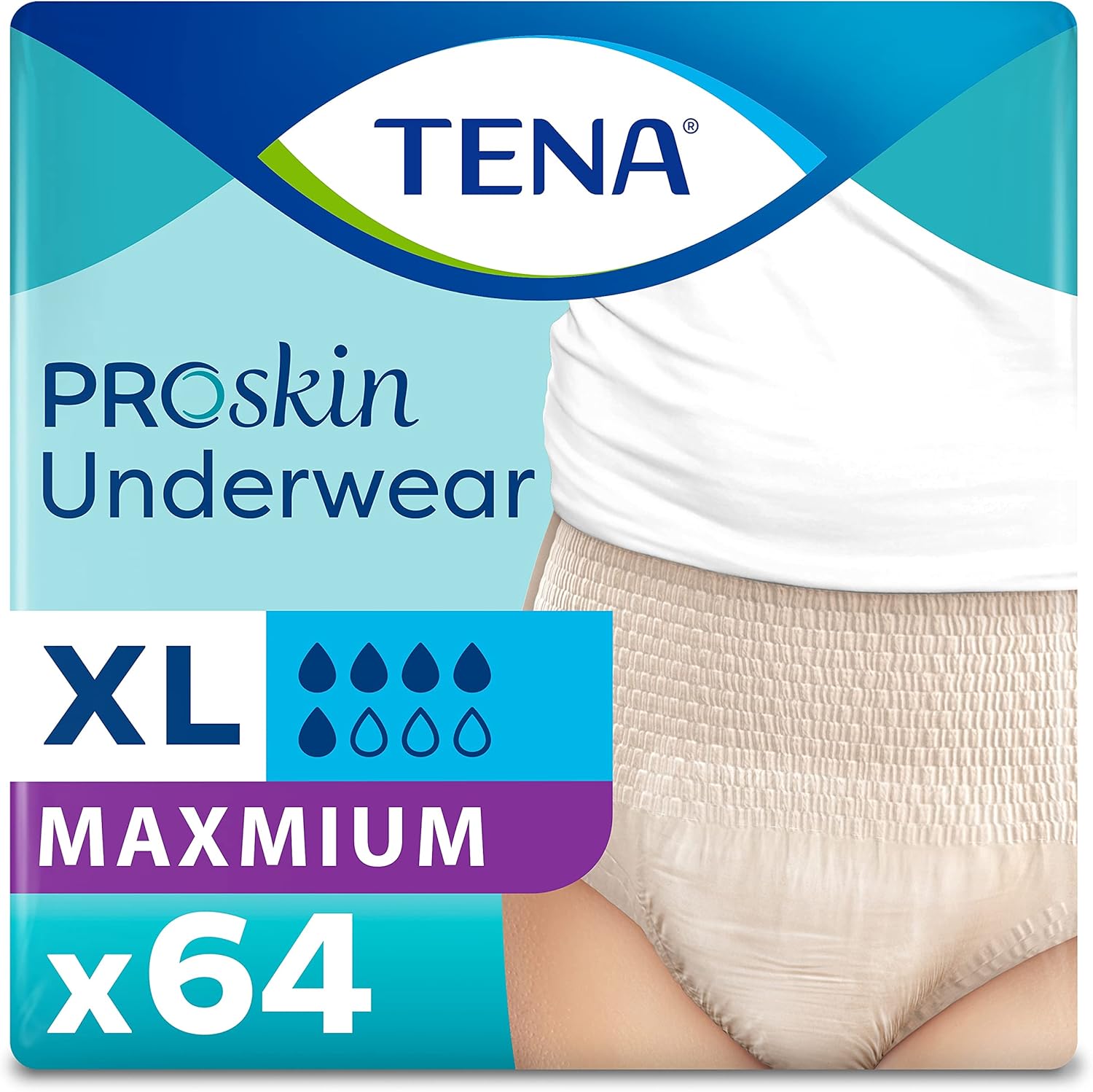 Tena ProSkin Incontinence Underwear for Women, Maximum Absorbency, Extra Large, 56 ct Buy