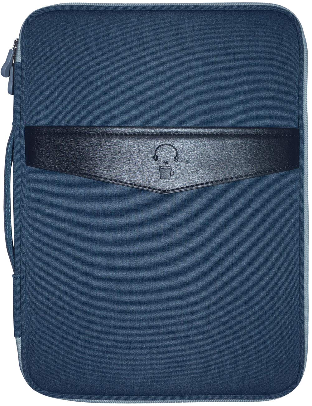 Multi-functional Business A4 Document Bags Waterproof Oxford Files Organizer Travel Gear Organizer Zippered Case for Ipads, Notebooks, Pens, Documents Travel and Office By Mygreen (Dark Blue)