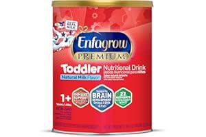ENFRGROW Enfagrow PREMIUM Toddler Nutritional Drink, Omega-3 DHA for Brain Support, Prebiotics & Vitamins for Immune Health, Non-GMO, Powder Can, 36.6 Oz