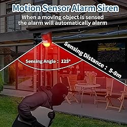 Solar Sound & Light Alarm Motion Sensor 110