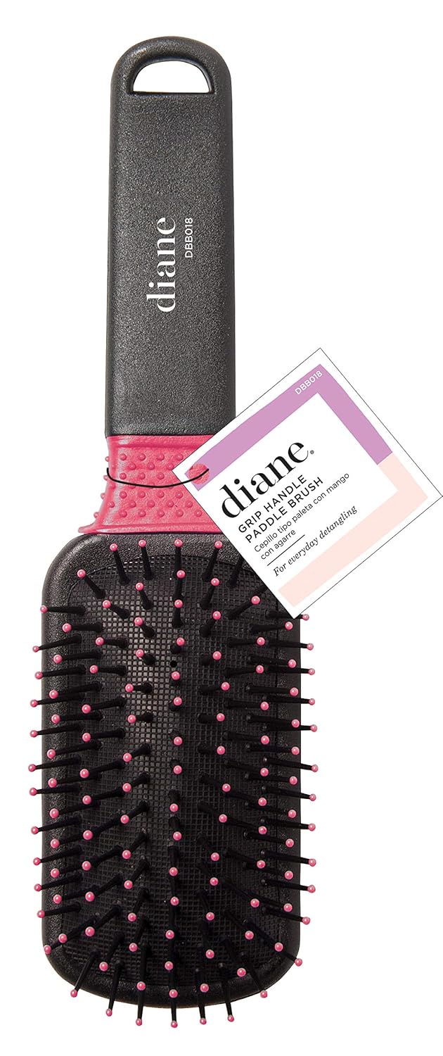 Diane Cushioned Paddle Brush with Grip