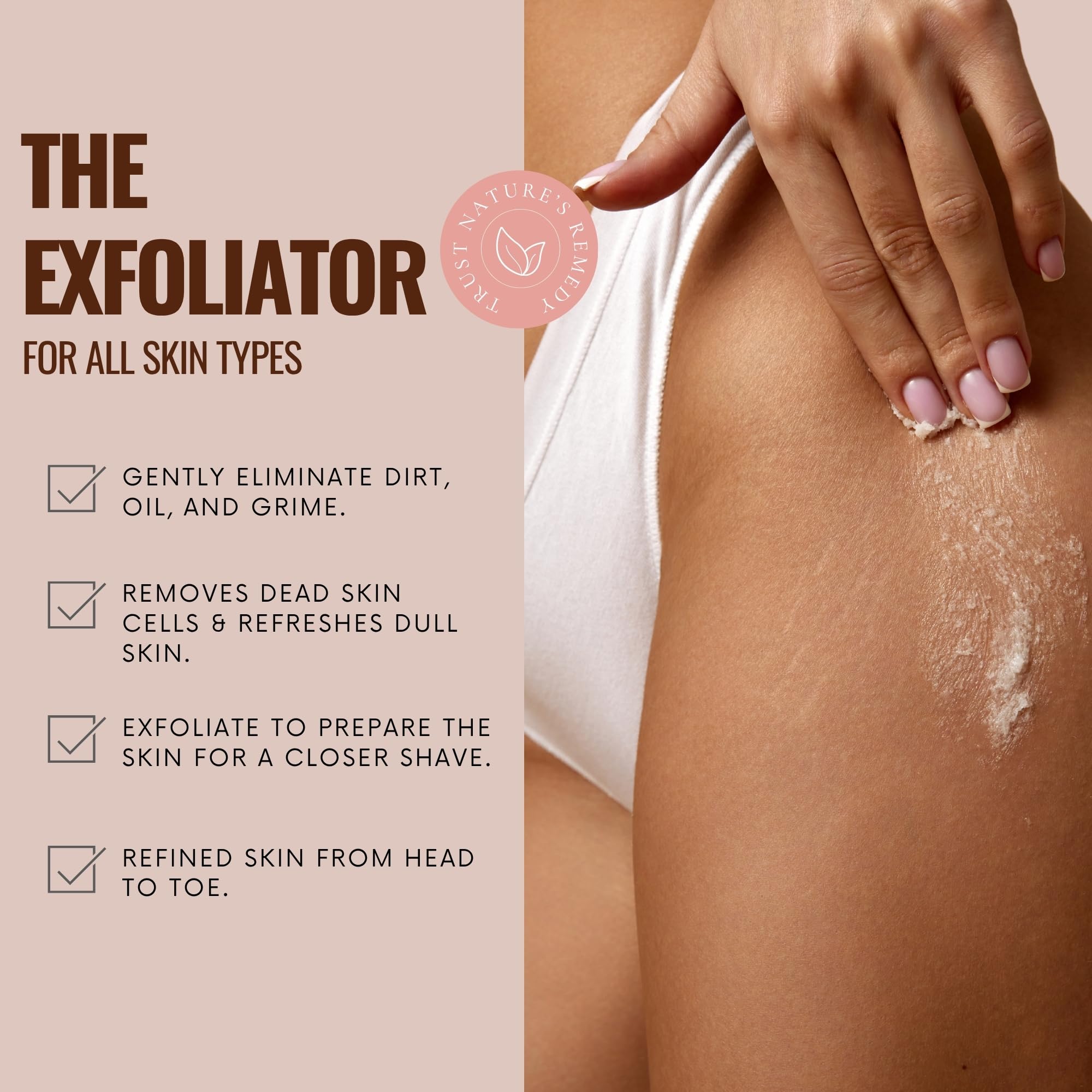 Joli Noir - Sugar Scrub - [Cake Batter] Exfoliating Body Scrub Made With Pumice, Grapeseed, Olive Oil, Sunflower, & Castor Oils To Reveal Silky Smooth Skin