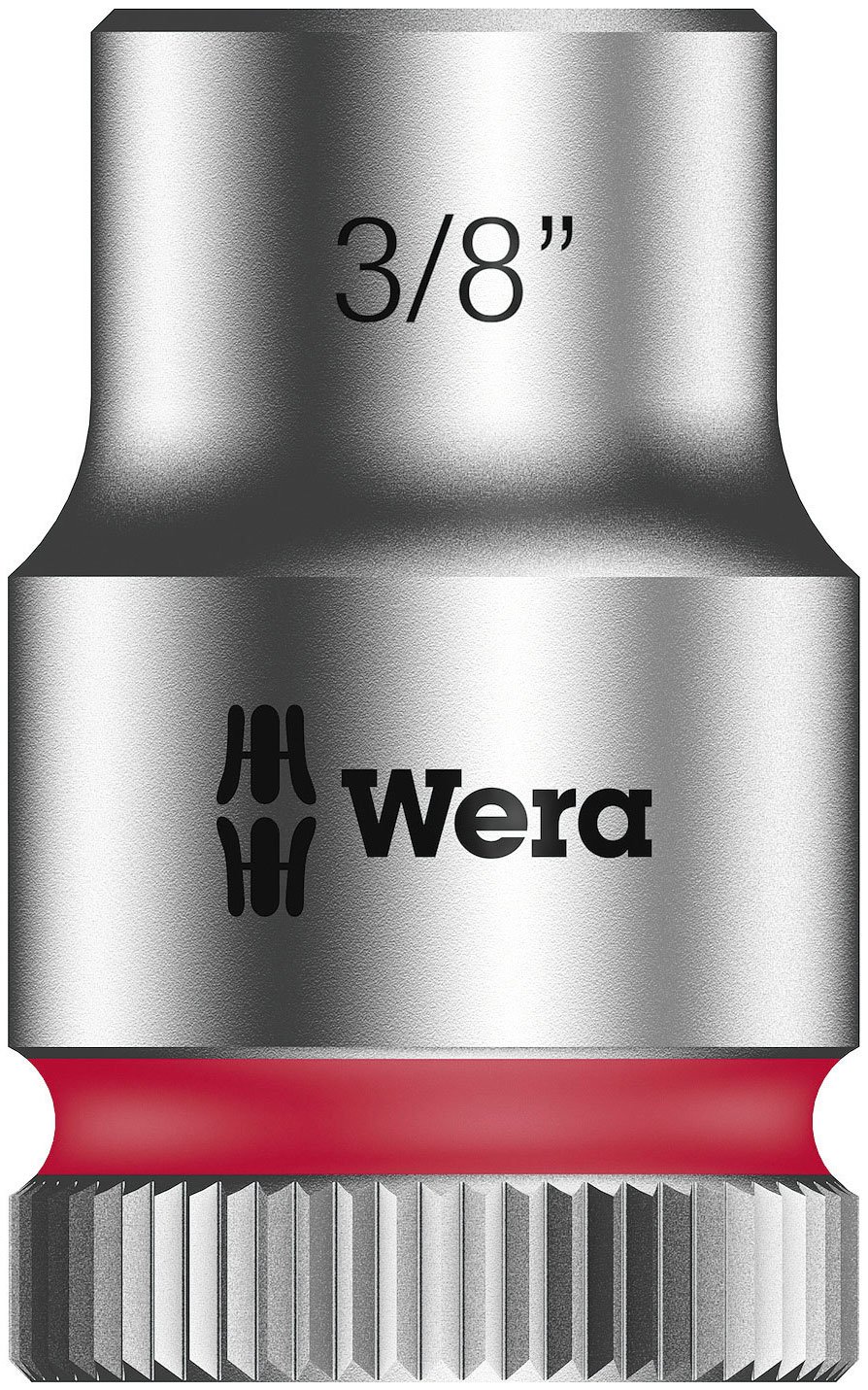 Wera 05003572001 3/8-Inch 8790 HMB Zyklop Socket with Hexagon Drive - Silver