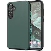 Crave Dual Guard for Samsung Galaxy S23 FE Case - Forest Green | Designed for the Samsung Galaxy S23 FE (6.4 inch) with Wireless Charging Compatibility and a Textured Grip