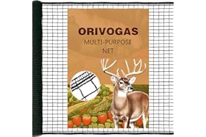 ORIVOGAS Plastic Mesh Fence Deer Fencing 4x75ft,Reinforced Edges,55gsm Heavy Duty Temporary Fence,Ideal for Garden Netting,Animal Barrier,Safety Netting, Fruit Plant Protection, Black