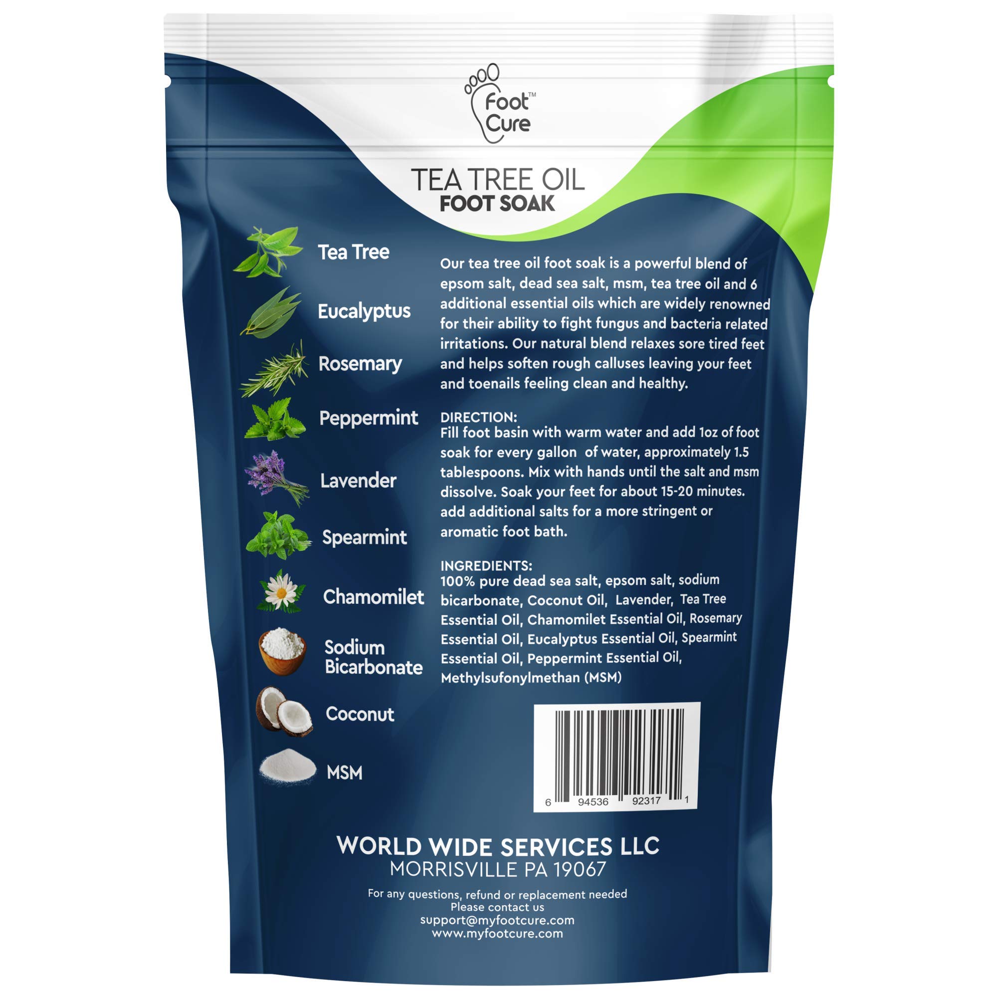 Mua Foot Cure Tea Tree Oil Foot SOAK with EPSOM Salt Extra Strength Formula for Toenail