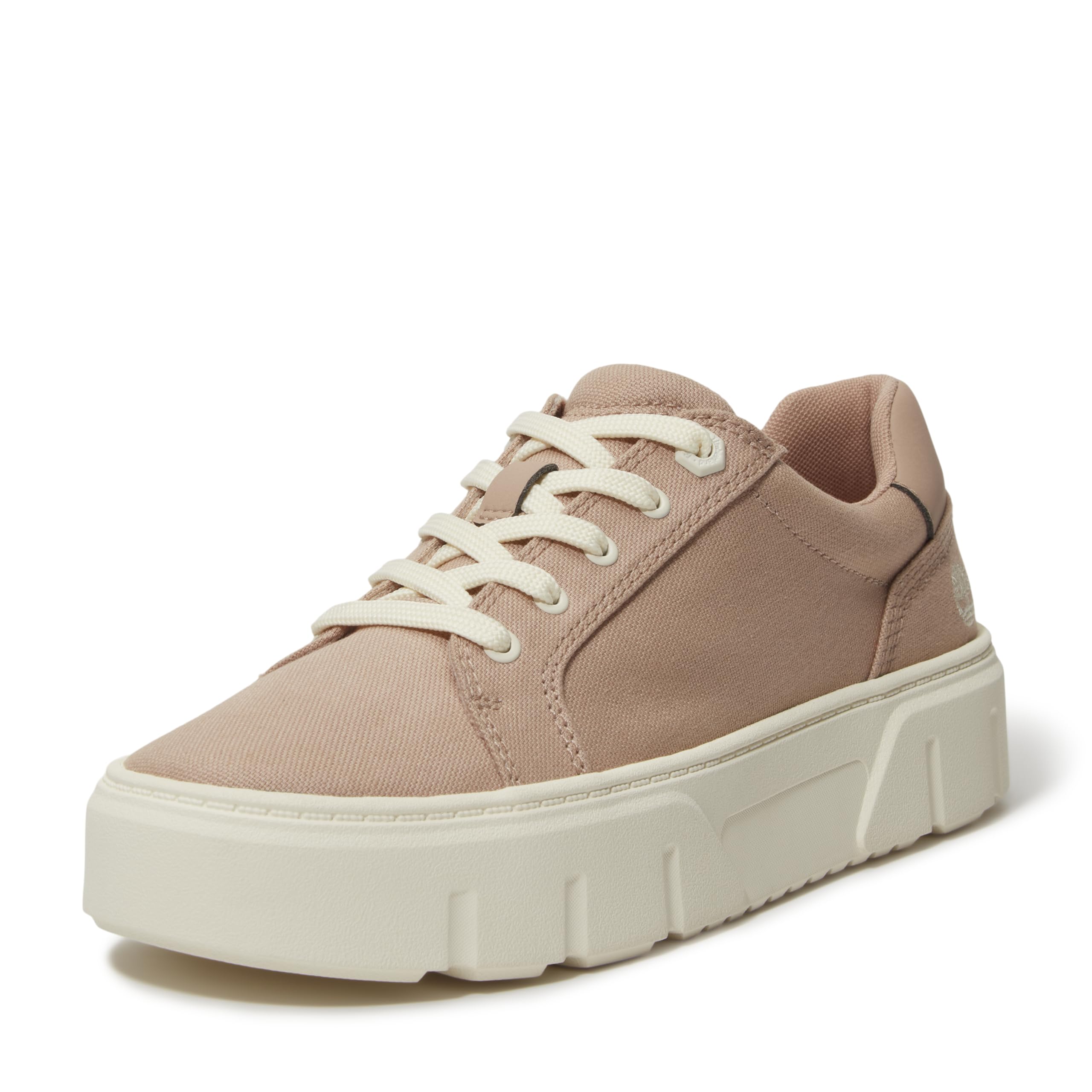 Timberland Women’s Laurel Court Sneaker, Light Beige Canvas, 6.5 Medium