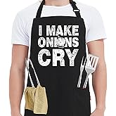 Kaidouma Grill BBQ Aprons for Men - Men's Funny Chef Cooking Grilling Apron with 2 Pockets