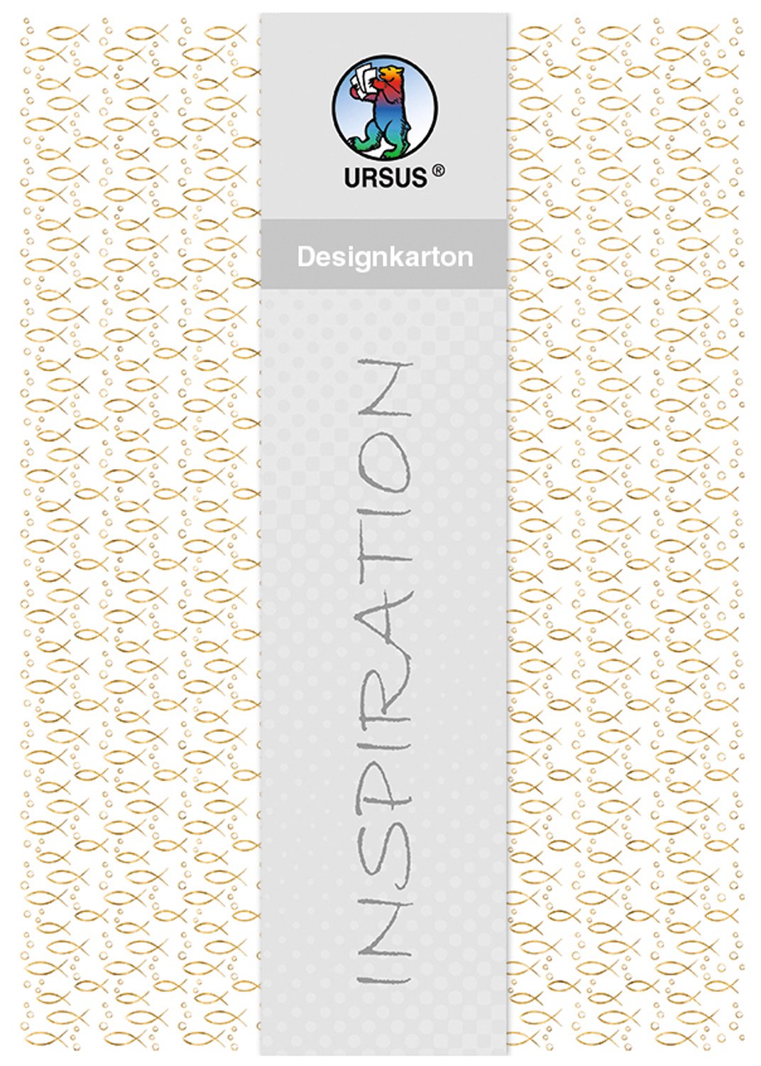 Ursus A4 Gold Design Card, 200 g/m2, 5 Sheets