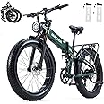 Electric Bike for Adult 1000W 48V 40AH/20Ah Removable Battery Ebike up to150 Miles Long Range 26"Fat Tire All Terrain Off Road Mountain Full Suspension Electric Bicycle,Adjustable Stem,UL Certified
