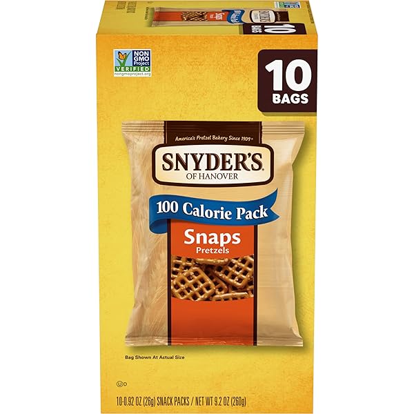 SNYDER’S OF HANOVER SNAPS PRETZELS, 10 COUNT 0.92...