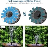 AISITIN 3.5W Solar Fountain Pump 10 Nozzles 4 Fixed Rods Garden Bird Bath view 5
