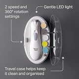 Tommee Tippee Electric Baby Nail File 6 Heads LED Adjustable Speed Direction view 4