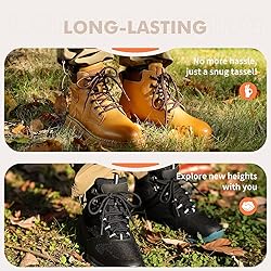 Stepace Round Shoelaces [2 Pairs] Heavy Duty Boot