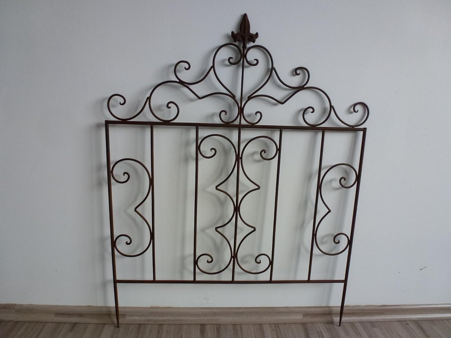 Beetzaun Gartenzaun Rankhilfe Schmetterling Eisen Rost Deko H 55 Cm X L 80cm