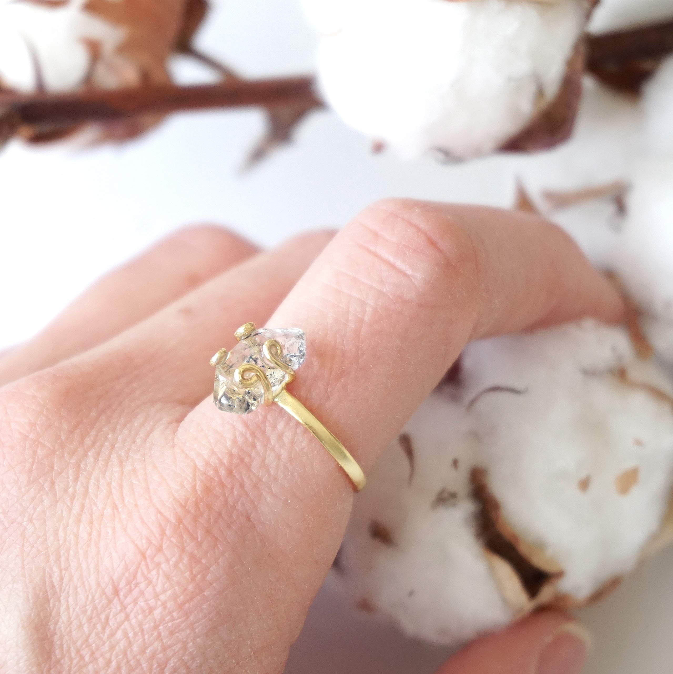 Herkimer Diamond Ring