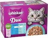 Whiskas Duo Adult Wet Cat Food in Jelly Ocean Delight 12x85g Pack of 4 view 2