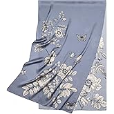 100% Mulberry Silk Scarf for Women - Large Shawl, Head Wrap, Neck & Hair Accessory - Gift Packed