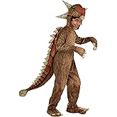 Kids Ankylosaurus Dinosaur Costume - Includes Jumpsuit, Headpiece, Gloves & Shoe Covers - Prehistoric Halloween Outfit