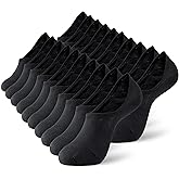 MONFOOT Men's/Women's 10 Pairs Invisible No Show Non slip Socks, Multipack