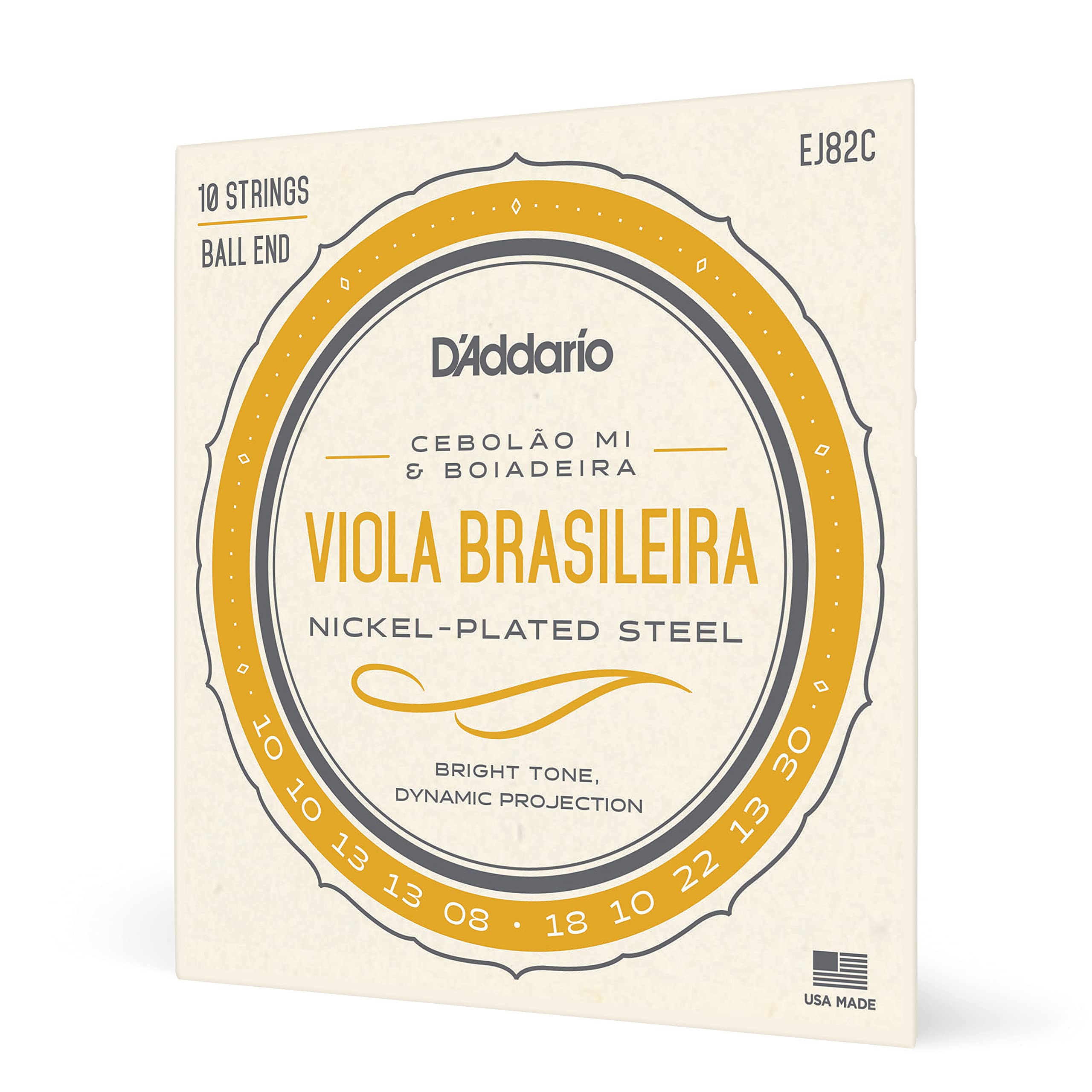 D'Addario EJ82C "Cebolao Mi and Boiadeira Brasileira" Viola Kit