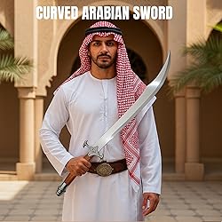 SZCO 31" Scimitar Sword – Stainless Steel Blade