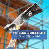 Estwing 16 oz Flooring & Tiling Hammer ESE316S Vinyl Grip Straight Claw view 4