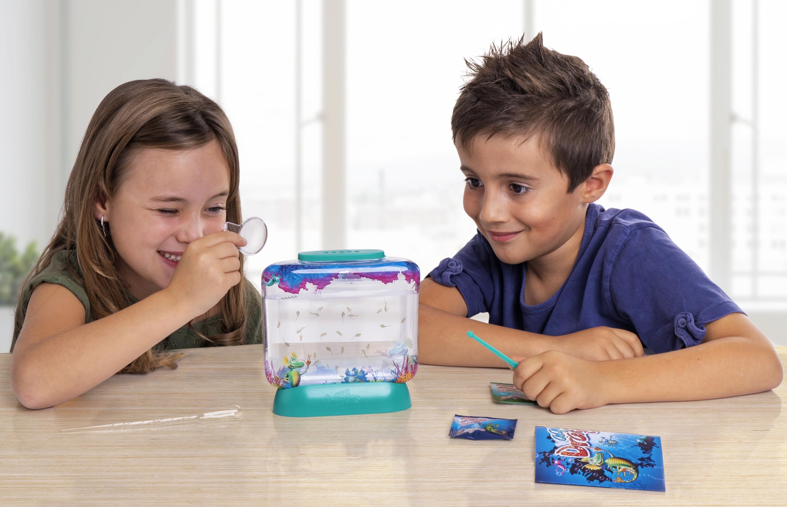 Animagic Aqua Dragons Light-Up Deep Sea Habitat | Build an Aquatic Ecosystem, Watch Prehistoric Pets Hatch & Grow Science Kit | Ages 6+ (Packaging may vary)