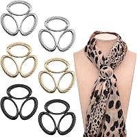 thumbnail image 2 of 18Pcs Shirt Ties Clips For Women Silk Scarf Ring T-Shirt Buckle Metal 2 of 11
