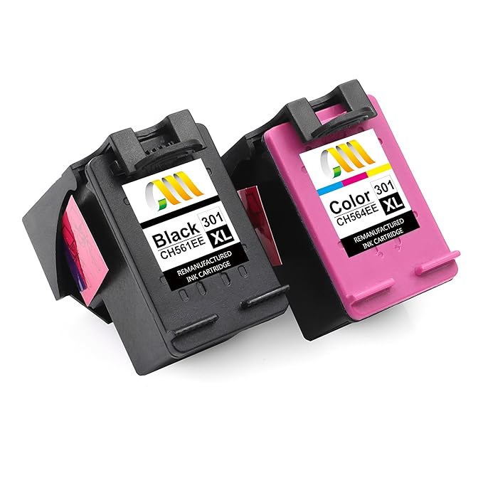 CMCMCM Wiederaufbereitet Druckerpatronen Ersatz für HP 301 XL 301XL für Envy 4500 5530 4504 Deskjet 2620 2540 2050 2544 3050 