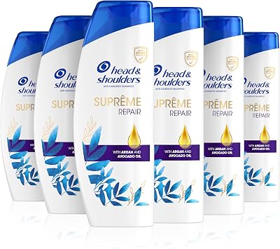 Head & Shoulders Argan Oil Supreme Damage Repair Shampoo 6 x 400 ml