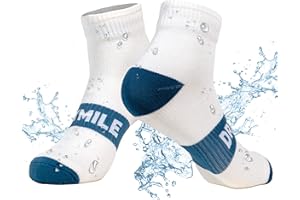 DRYMILE Active Waterproof Socks, Breathable, Cushioned, Running, Hiking, For Outdoor Activities in Cool Wet Weather – Ankle