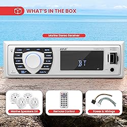 Pyle Marine Radio Receiver Speaker Set 12v Single