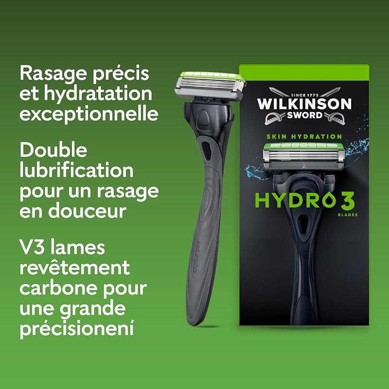 Hydro 3 recharges de lames pour homme, lot de 8
