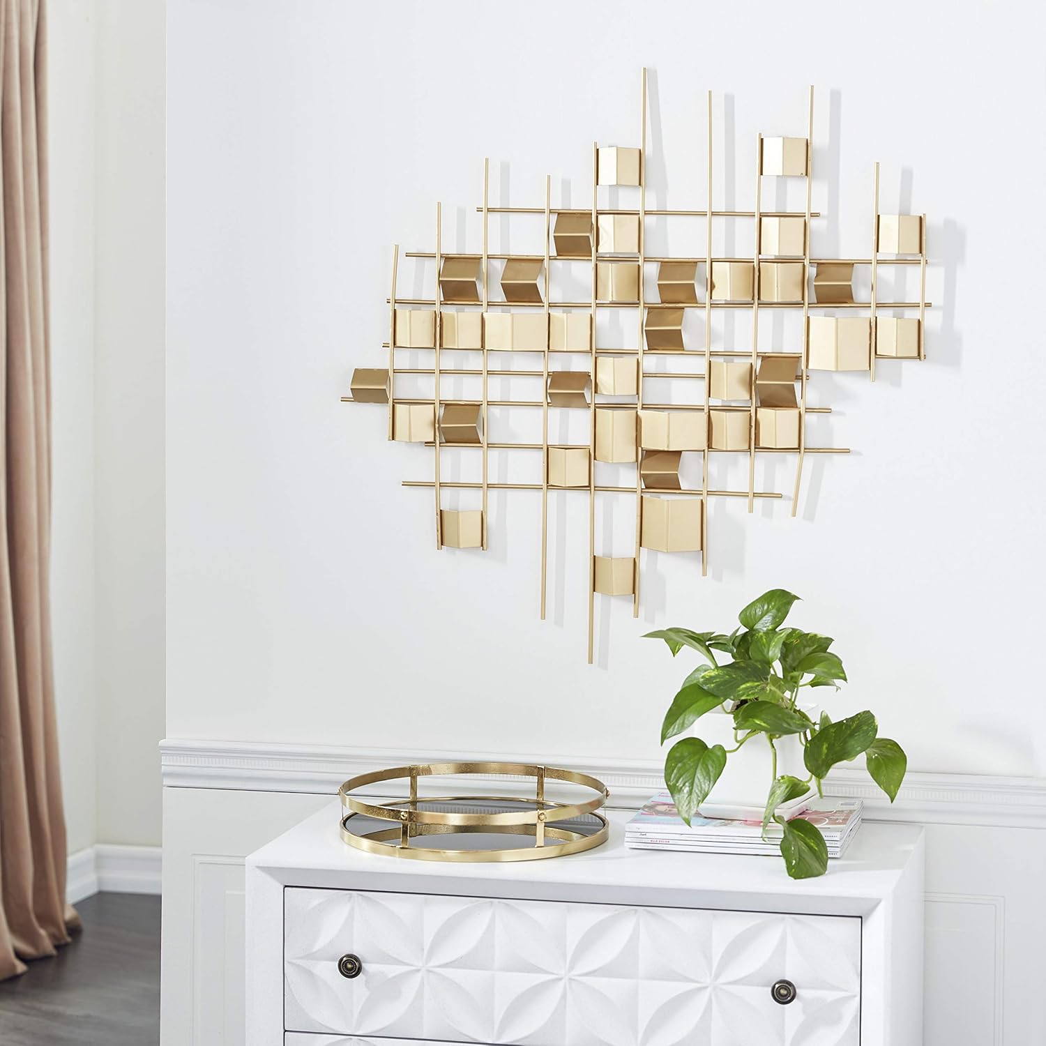 Deco 79 Wall Décor, Gold Home & Kitchen