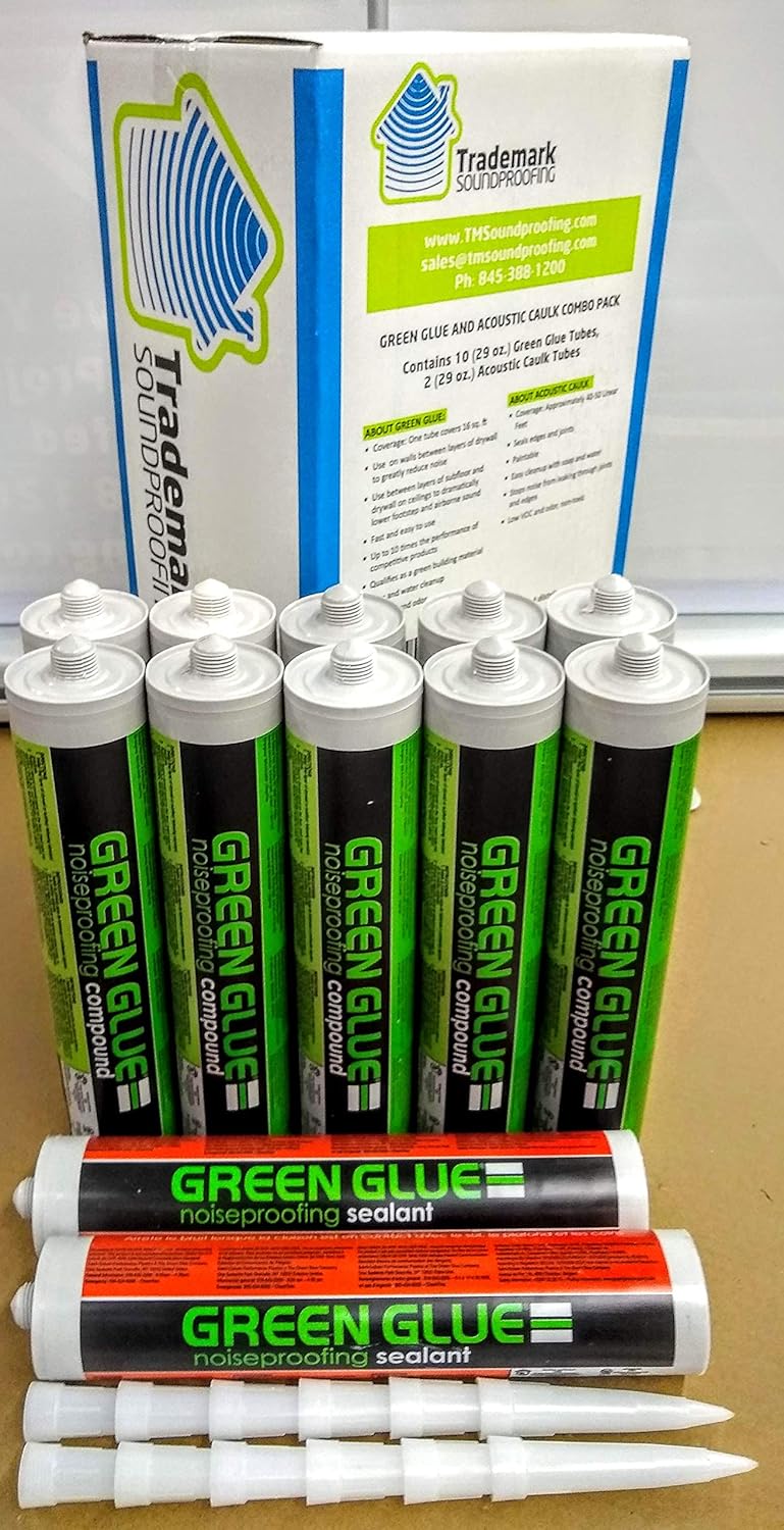 Green Glue Noiseproofing Combo Pack 12 Tubes (10 Green Glue 2