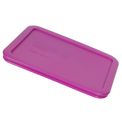 Pyrex 7210-PC Cup Berry Pink Rectangle Plastic Food Storage Lid