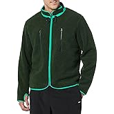 Amazon Essentials Mens Teddy Fleece Full-Zip Mock Neck Jacket with Chest Pockets