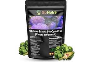 Go Nutra Artichoke Extract Powder Potent 5% Cynarin Artichoke Powder Pure Artichoke Leaf & Stem 4oz. | 150 Servings