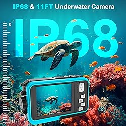 4K Underwater Camera 56MP Autofocus 11FT Waterproof