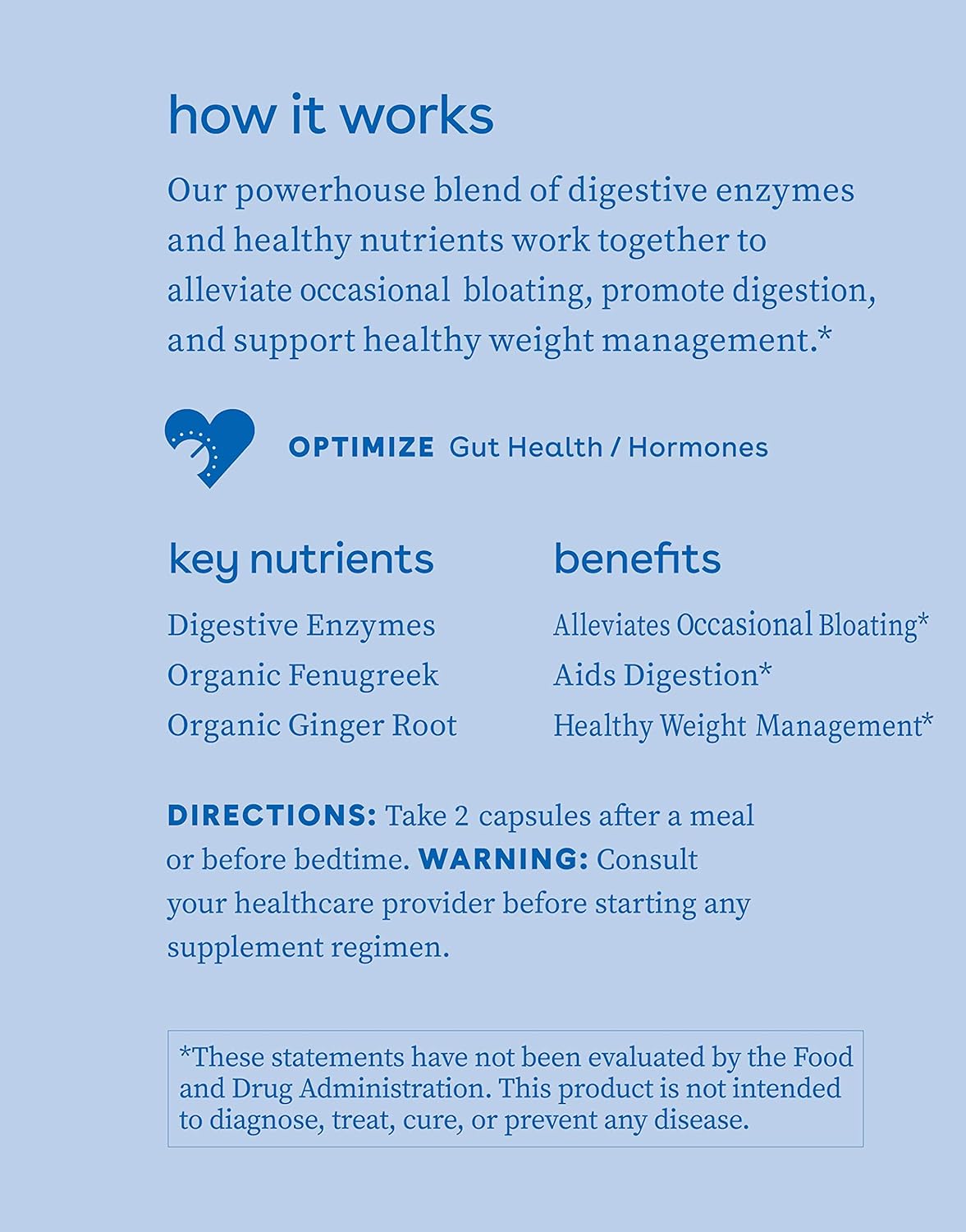 Love Wellness Bye, Bye, Bloat - Digestive Enzymes Supplement - 30 Day Supply - Bloating Relief - Gas Relief - Helps Reduce Water Retention - Helps Your Overall Digestive Health - Safe & Effective: Health & Personal Care