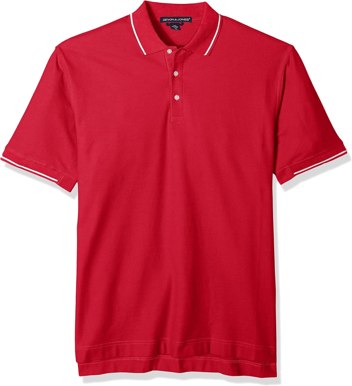 D and Jones Mens Dejn-d100-pima Piqu/&eacute; Short-Sleeve Polo