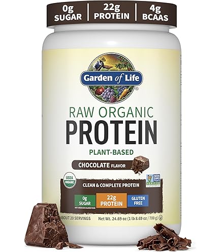 Amazon.com: Garden of Life Organic Vegan Protein Powder, 20g Plant Based  Protein with Calcium, D3, K2 MK-7 & Magnesium for Bone Strength, Prebiotics  & Probiotics for Digestion, Brownie Bites Flavor, 14 Servings :
