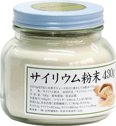 Amazon Co Jp 自然健康社 サイリウム粉末 430g ビン入り 食品 飲料 お酒