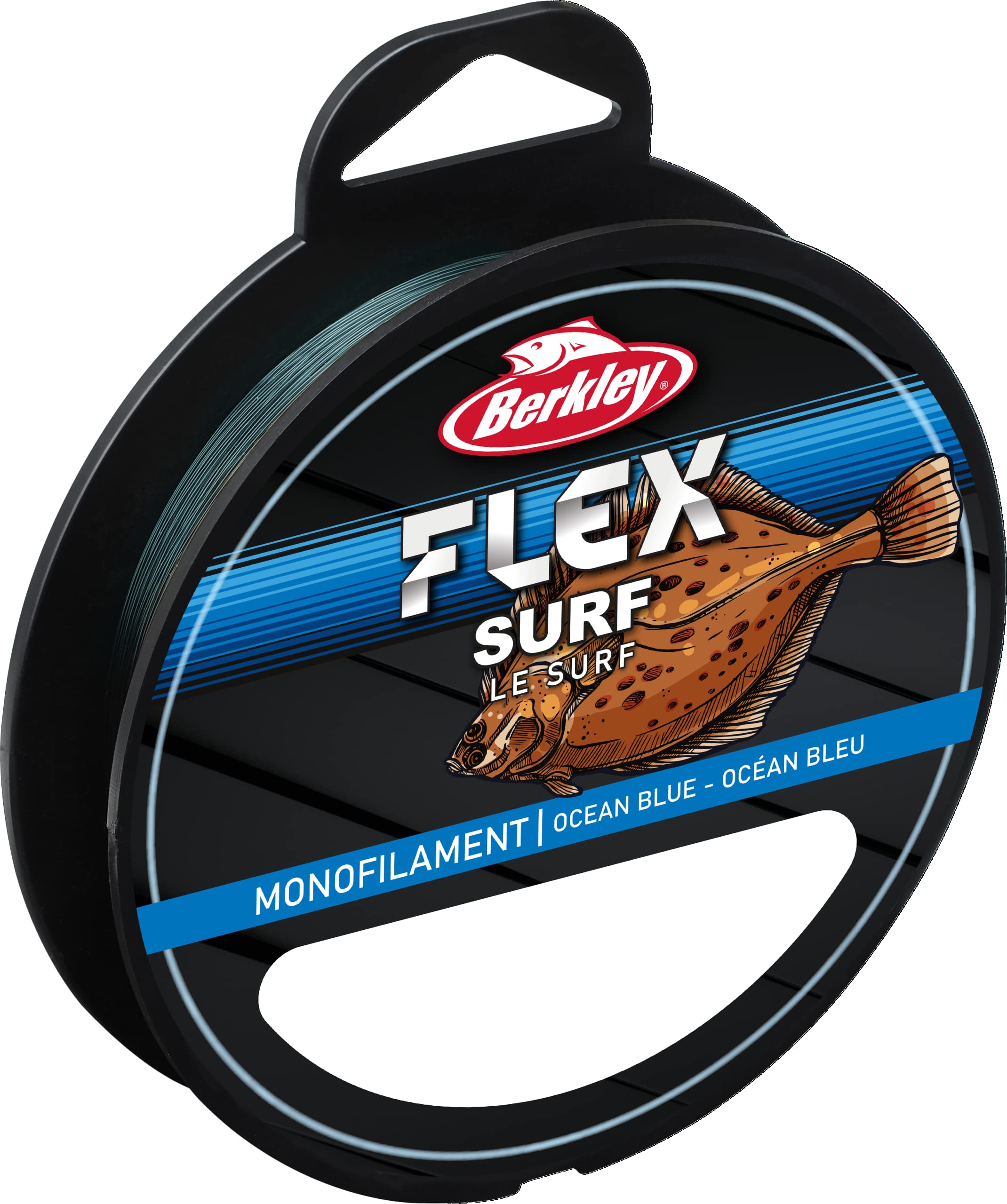 Berkley Flex SS Monofilament Surf Fishing lines - Strong, Low Memory, Easy to Knot, Very Abrasion Resistance, Saltwater Proof - Perfect for the saltwater angler, Ocean Blue