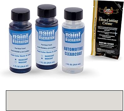 Amazon Com Paintscratch Touch Up Paint Tricoat Bottle Car Scratch Repair Kit Compatible With 2019 Cadillac Ct6 Pearl Nickel Tricoat Color Code Wa269m Automotive