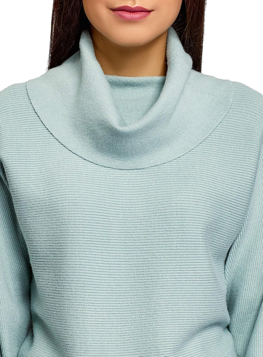 oodji Ultra Donna Abito Aderente con Collo Alto lencicol Abbigliamento  Vestiti